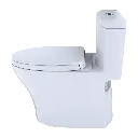 TOTO MS646124CEMFGN#03 Aquia IV One-Piece Elongated Dual Flush 1.28 and 0.9 GPF Universal Height WASHLET+ Ready Toilet with CEFIONTECT Bone- MS646124CEMFGN#03