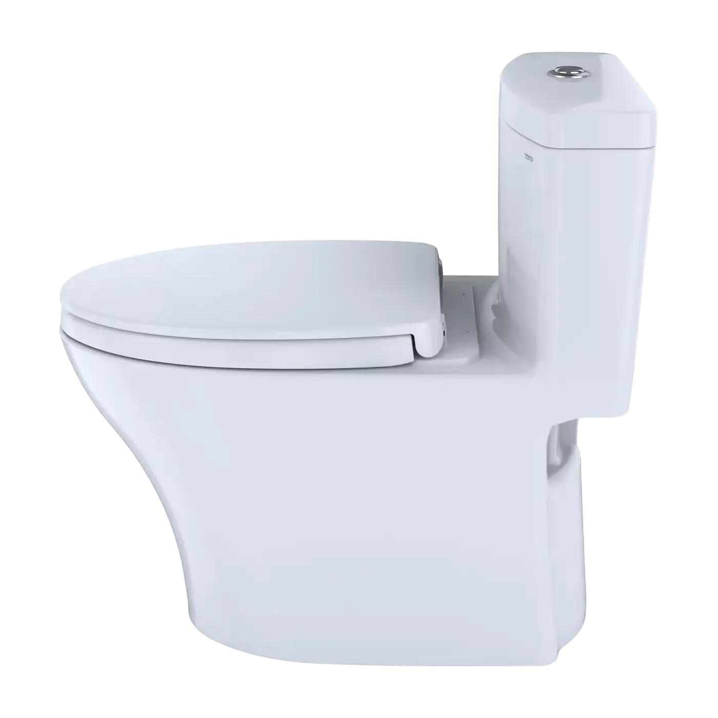 TOTO MS646234CEMFGN#01 Aquia IV One-Piece Elongated Dual Flush 1.28 and 0.9 GPF Universal Height WASHLET+ Ready Toilet with CEFIONTECT Cotton White- MS646234CEMFGN#01