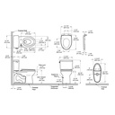 TOTO MS776124CEFG#01 Drake 2Pc Uh Toilet W/ Seat1.28Gpf Cefiontect Washlet +