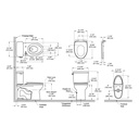 TOTO MS776124CSFG.10#01 Drake 2Pc 10" Toilet W/ Seat1.6Gpf Cefiontect Washlet +