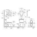 TOTO MS786124CEG#01 Drake Transitional W/ Seat1.28Gpf Cefiontect Washlet +