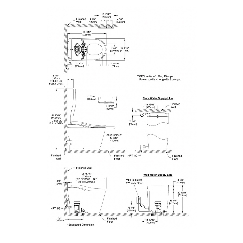 TOTO MS8732CUMFG#MW Neorest Ls Integrated Smart