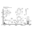 TOTO MW4364736CEMFGNA#01 2Pc Aquia Iv Cube W/ Washlet+S7A Autoflush (0.9 & 1.28 Gpf)