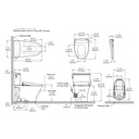 TOTO MW4424726CEFGA#01 2Pc Nexus W/ Washlet+ S7 & Autoflush (1.28 Gpf)