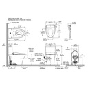 TOTO MW4464736CEMFGNA#01 2Pc Aquia Iv Uh W/ Washlet+ S7A & Autoflush (0.9 & 1.28 Gpf)