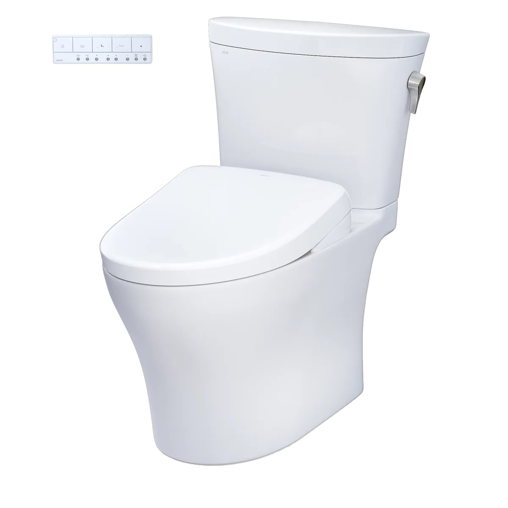 TOTO MW4484726CEMFGNA#01 2Pc Aquia Iv Arc W/ Washlet+ S7 & Autoflush (0.9 & 1.28 Gpf)
