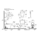 TOTO MW4484736CEMFGNA#01 2Pc Aquia Iv Arc W/ Washlet+ S7A Autoflush (0.9 & 1.28 Gpf)