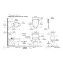 TOTO MW4544726CEFG#01 Drake Ii W/ Washlet+ S7 (1.28Gpf)