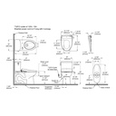 TOTO MW4544736CUFG#01 Drake Ii 1G W/ Washlet+ S7A (1.0 Gpf)