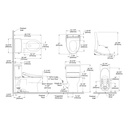 TOTO MW4723346CEFG#01 2Pc Glaston W Washlet S2 1.2