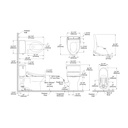 TOTO MW4724736CUFGA#01 2Pc Glaston 1G W Washlet S7A &