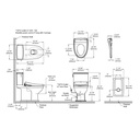 TOTO MW4944724CEMFGA#01 Connelly W/ Washlet+ S7 & Autoflush (0.9 & 1.28 Gpf)