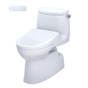 TOTO MW6144726CUFGA#01 Carlyle Ii 1G W/ Washlet+ S7 &Autoflush (1.0 Gpf)