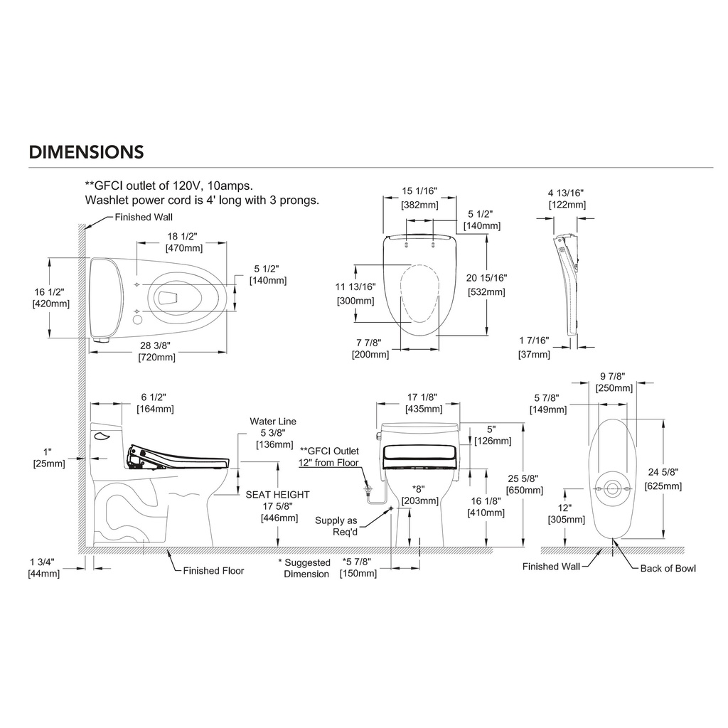 TOTO MW6344736CEFG#01 Supreme Ii W/ Washlet+ S7A (1.28 Gpf)