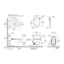 TOTO MW6424726CEFG#01 1Pc Nexus W/ Washlet+ S7 (1.28Gpf)