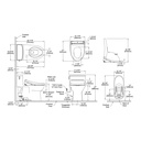 TOTO MW6724726CEFGA#01 1PC Redington W Washlet S7 &