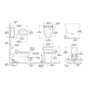 TOTO MW6724726CUFGA#01 1PC Redington 1G W Washlet S7