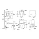 TOTO MW6724736CEFG#01 1PC Redington W Washlet S7A -