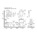 TOTO MW7864736CEFGA.10#01 Drake 10" Transitional W/ Washlet+ S7A & Autoflush (1.28Gpf)