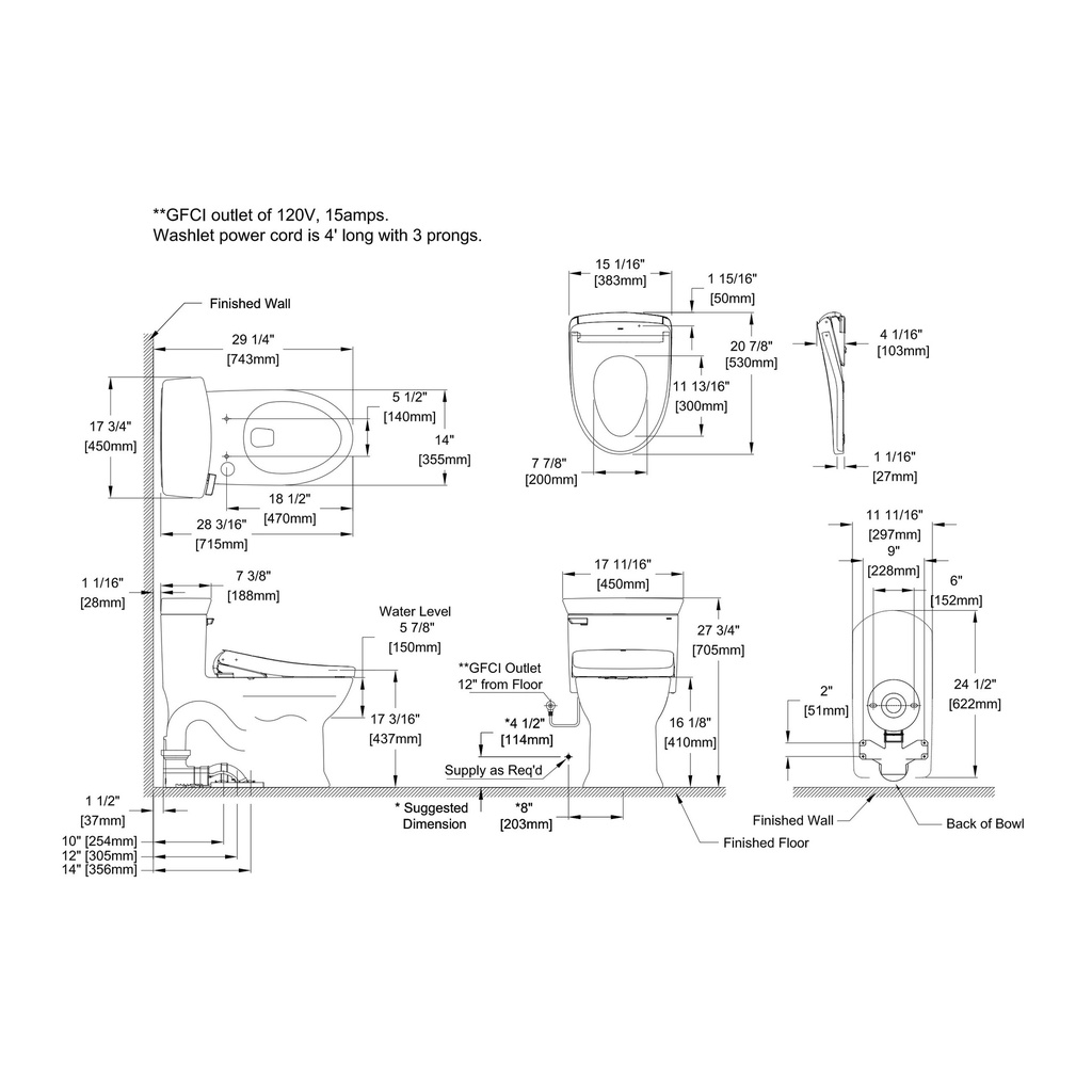 TOTO MW9644726CEFGA#01 Soiree Uh One-Piece Toilet