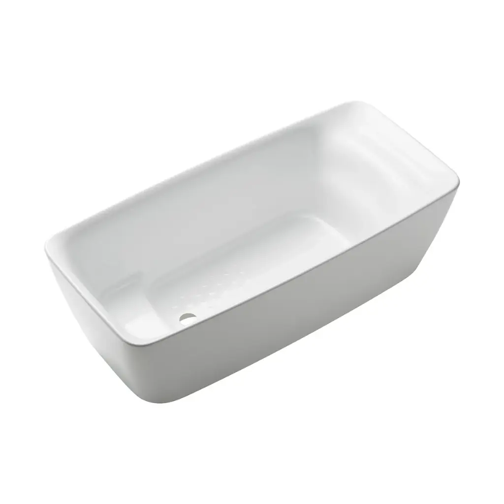 TOTO PJY1724PWEU#GW Flotation Freestanding Square Bathtub - Gloss White