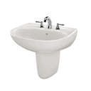 TOTO LHT241.4G#11 Supreme 4" Center Lav & Shrd W/ Cefiontect Glaze -C. White