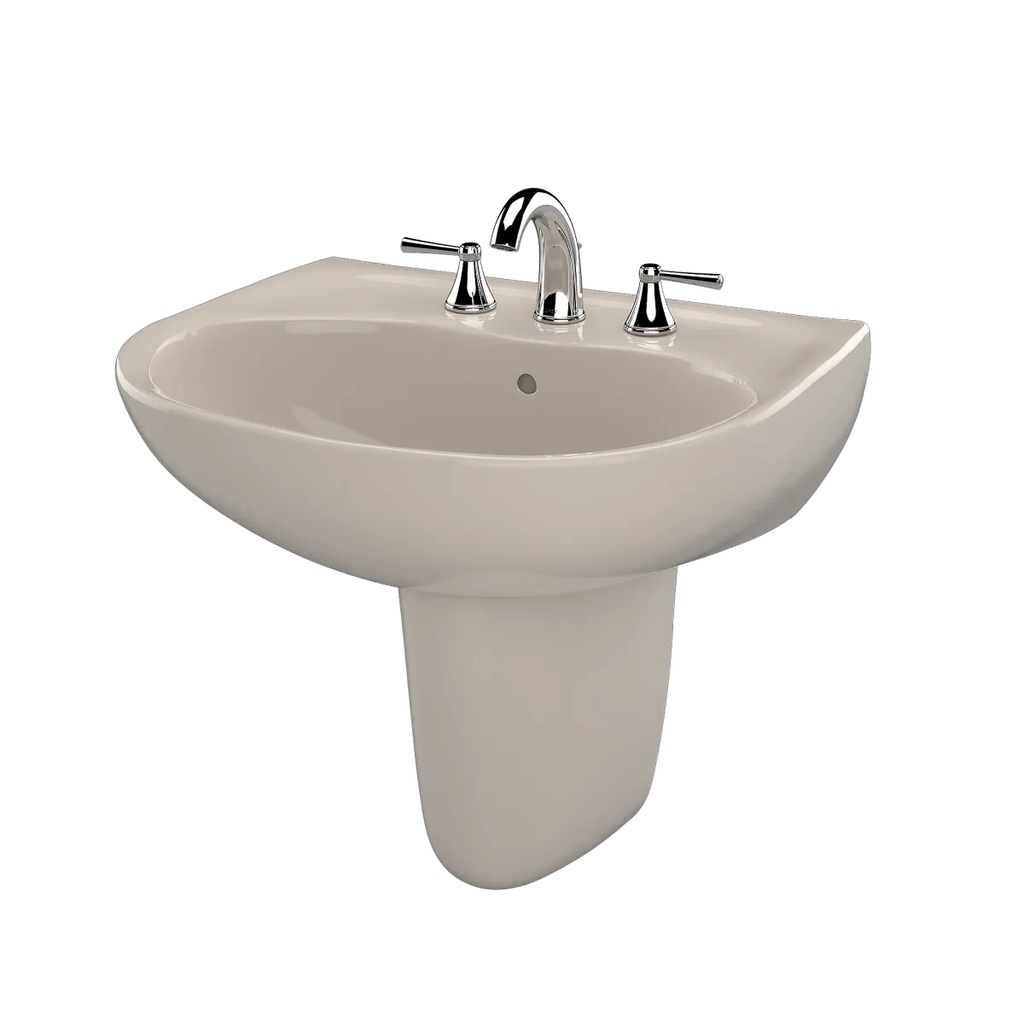 TOTO LHT241G#03 Supreme 1-Hole Lav & Shrd W/ Cefiontect Glaze -Bone