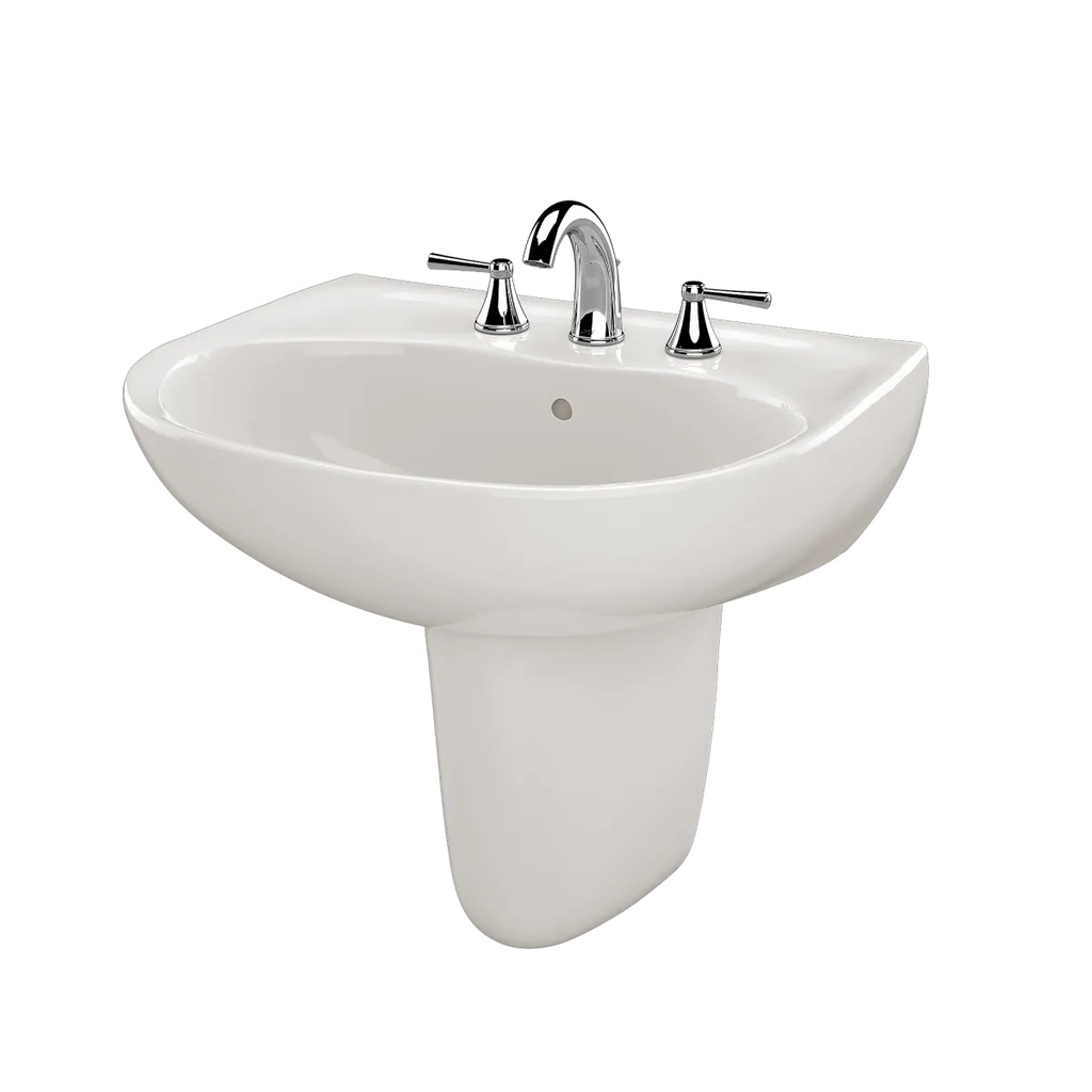 TOTO LHT241G#11 Supreme 1-Hole Lav & Shrd W/ Cefiontect Glaze -C. White