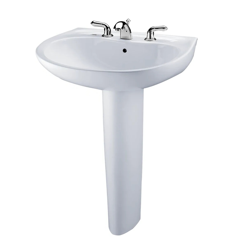 TOTO LPT242.4G#01 Prominence 4" Ctr Lav & Ped W/Cefiontect Glaze Cotton