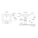 TOTO LPT530.4N#03 Promenade 4" Center Lav & Ped Bone