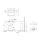 TOTO LPT532N#03 Promenade 1-Hole 24" Lav & Ped Bone