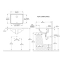TOTO LT1535G#01 Rectangle Undercounter Lavatory 17 11/16 x 13 Inch Cotton White