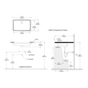 TOTO LT191#51 Lavatory Undercounter 20-1/2 X 12-3/8 Ebony