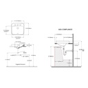 TOTO LT415G#01 Arvina Rectangle Vessel Lav Inset, 20" L - Single-Hole Center