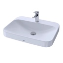 TOTO LT416.8G#01 Arvina Rectangle Vessel Lav Inset, 8" Ctr 24" L