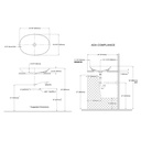 TOTO LT474#MBE Kiwami Oval Vessel Lavatory