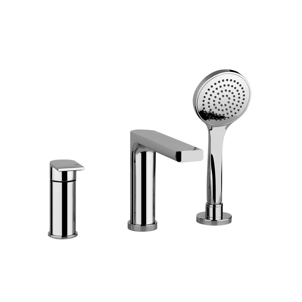 Gessi 39234 Emporio Three Hole Roman Tub Set Chrome 1
