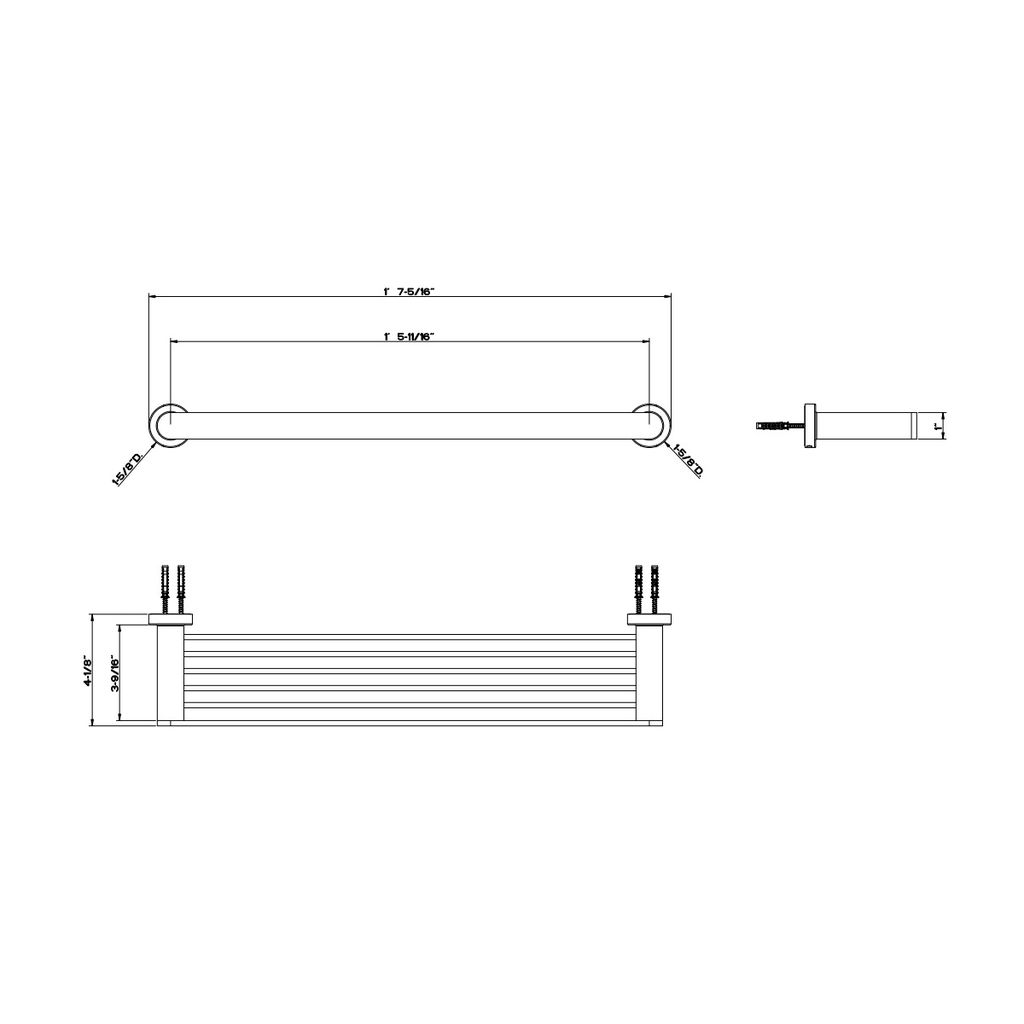 Gessi 38947 Emporio 18" Bathroom Shelf Chrome 2
