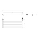 Gessi 38950 Emporio 24 Shelf With Extended Width 10 7/16 Chrome 2