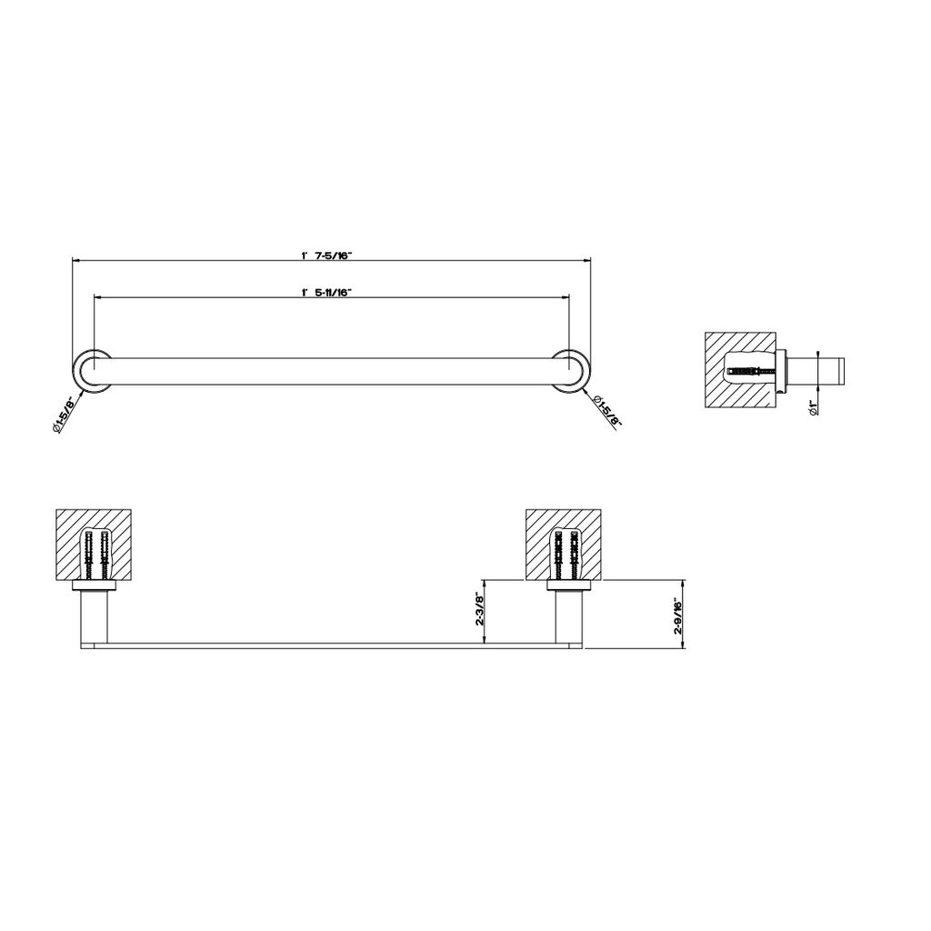 Gessi 38900 Emporio 18 Towel Bar Chrome 2