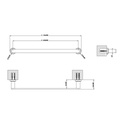 Gessi 38900 Emporio 18 Towel Bar Chrome 2