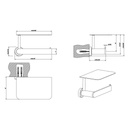 Gessi 38855 Emporio Wall Mounted Tissue Holder With Cover Chrome 2