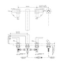 TOTO TBG02202U#MBL Trim Roman Tub Filler Gr (4H)