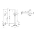 TOTO TBG02306U#PBR Freestanding Tub Top Unit Gr