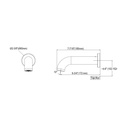 TOTO TBG11001U#PFG Tub Spout Gf