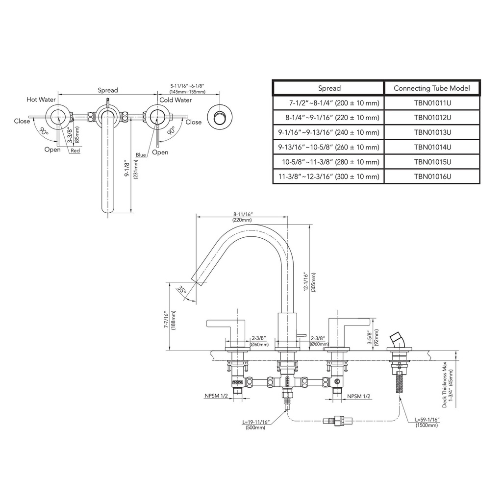 TOTO TBG11202UA#CP Trim,Roman Tub Filler,Gf (4H)Chrome Plated W/O Hs
