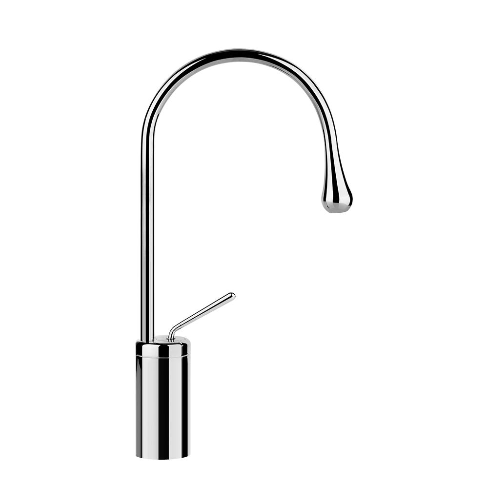 Gessi 35204 Goccia Tall Single Lever Washbasin Mixer Without Pop Up Chrome 1