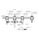 TOTO TBN02203U#CP Valve,Tub Filler (4H) Chorme Plated,Ge,Gm,Gb,Gf