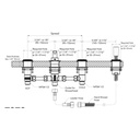 TOTO TBN02204U#CP Valve,Tub Filler (4H) Chrome Plated, Gc