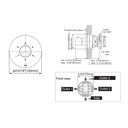 TOTO TBV01102U#BN 3Way Div Trim W/Off,G,Round Brushed Nickel